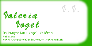 valeria vogel business card